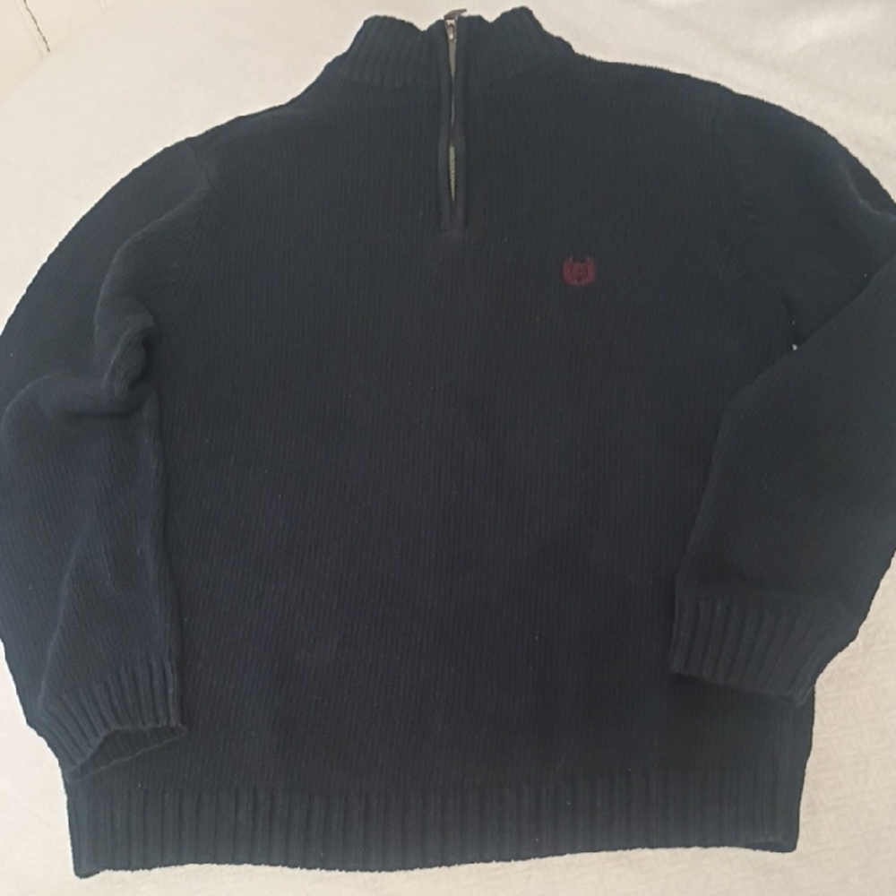 Chaps Kids Navy Blue Half-Zip Sweater